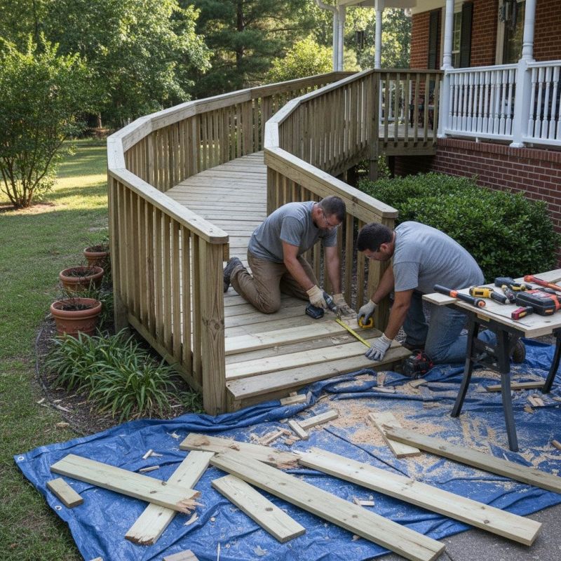 Deck Ramp Installation